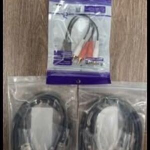 RCA to 3.5mm Audio Cable & HDMI Cables Pack - Black, Red, White